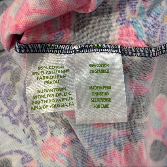 Lilly Pulitzer Billie Top Sleeveless Ruffle Tank Women’s Small Turtle Amazement - Picture 7 of 9